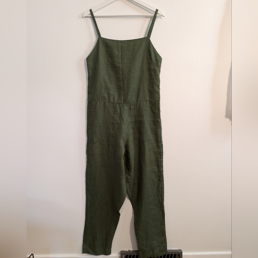 FROCKK olive green jumpsuit overalls - size extra small - Picture 1 of 9